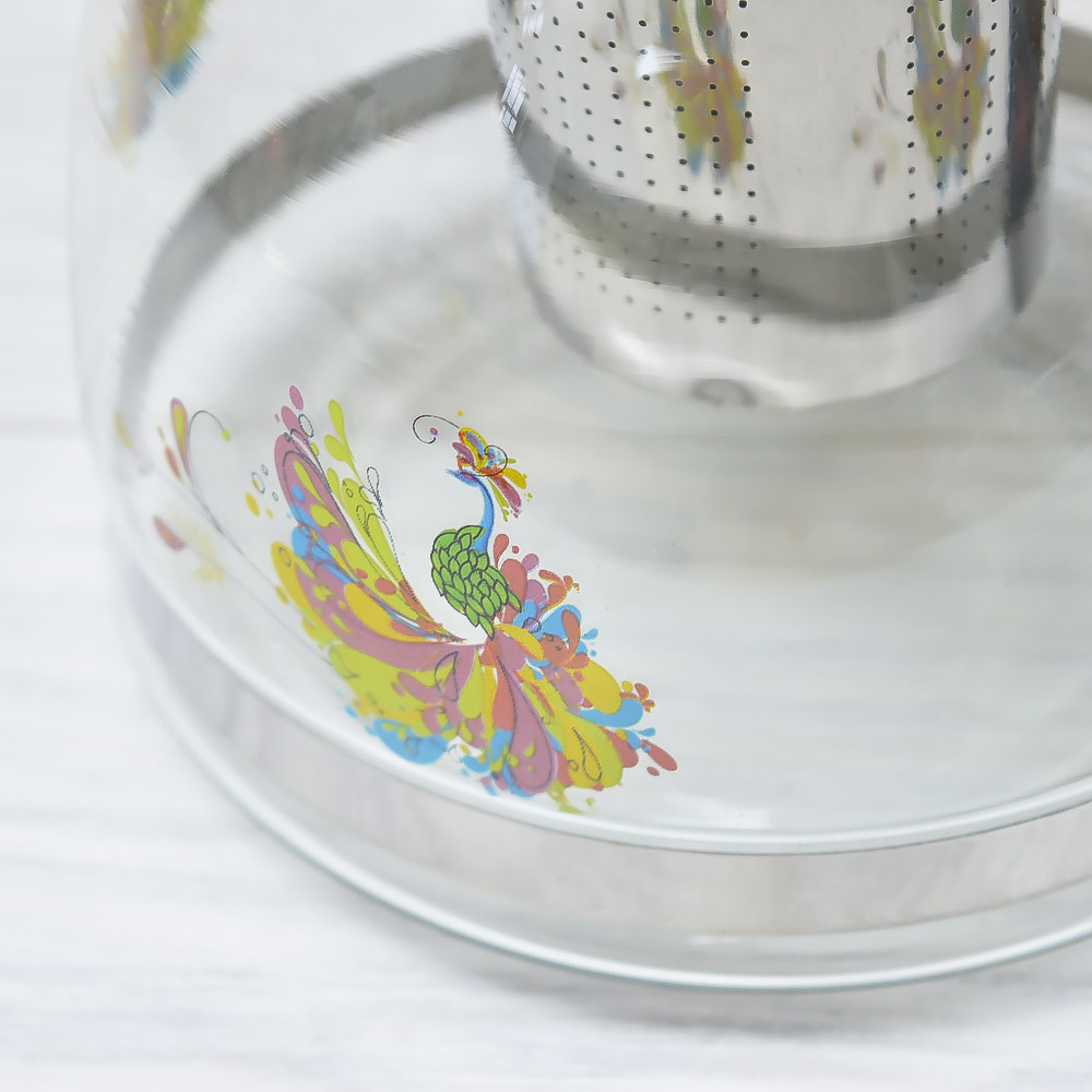 Чайник заварочный 1,25л с рисунком, 430-1263