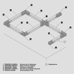 Соединитель X-образный для трёхфазного шинопровода Maytoni TRA005CX-31B