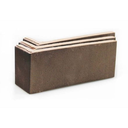 Плитка клинкерная под кирпич угловая Terramatic Plato Grey AB 8103, 185х60х71х14 мм