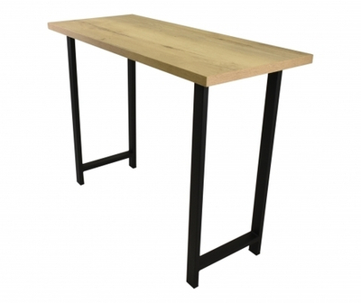 Стол полубарный ПГ-26 510х1200 (дуб галифакс белый, эмаль титан муар)