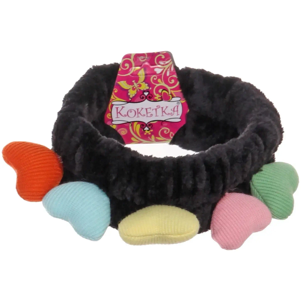 Повязка на голову «Кокетка - Сердечки», микс 6 цветов, 20*6см