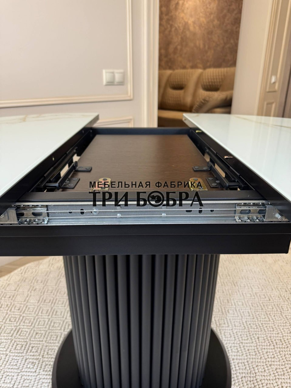 Стол кухонный "Орион", белый кварц