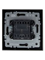 BRITE Выключатель 2-клавишный 10А в сборе ВСР10-2-0-БрС сталь IEK