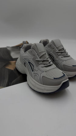 Кроссовки женские экокожа арт. 841-3 цвет "серый"