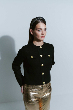 Ободок с золотым рисунком