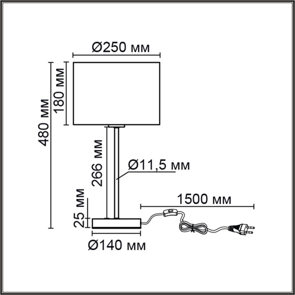 8250/1T MODERNI LN25 000  никель/бежевый, металл/текстиль Настольная лампа Е27 60W 220V NIKKI