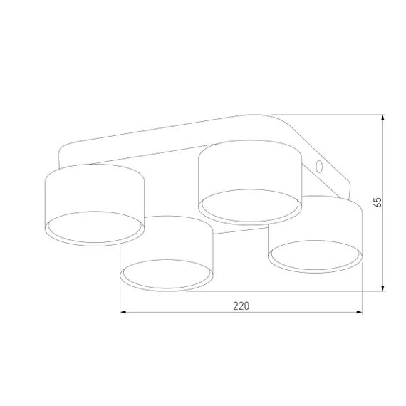 Потолочная люстра TK Lighting 6143 Space Black Gold