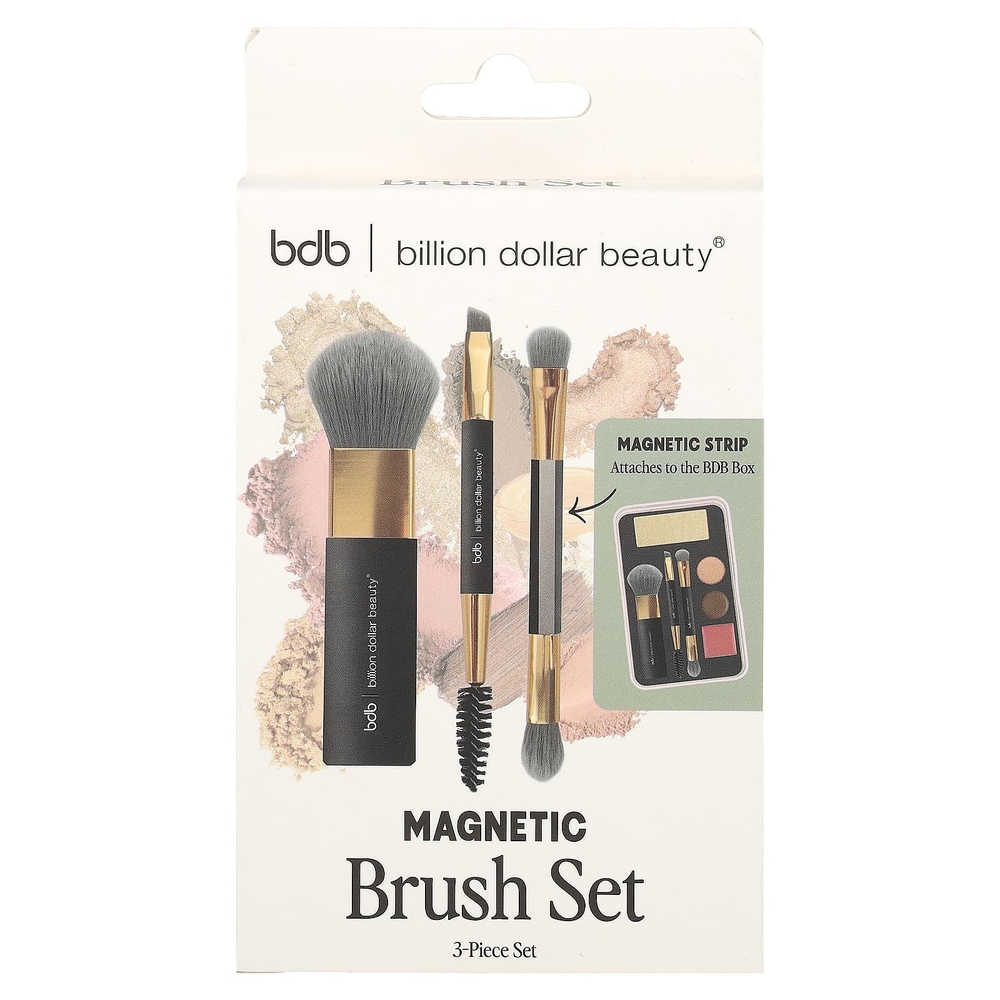 Billion Dollar Beauty, набор магнитных кистей, 3 шт.