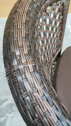 Комплект мебели стол Венеция + 2 кресла Руардин из искусственного ротанга Dark brown