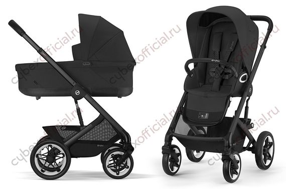 Детская коляска Cybex Talos S Lux 2 в 1 BLK Moon Black