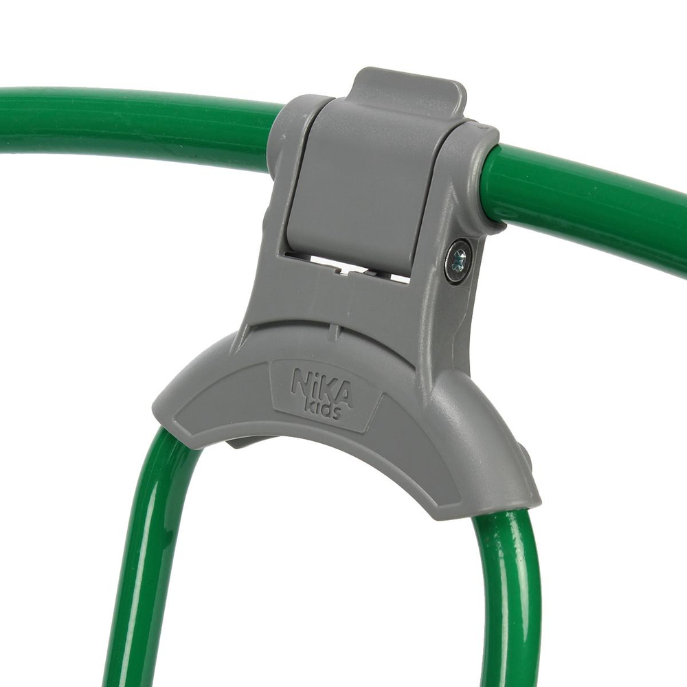 Санки "Nikki 2 " складная спинка, ручка, цвет зеленый