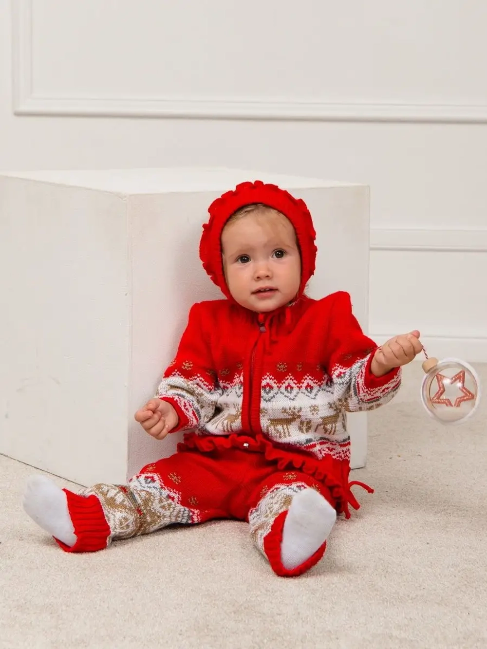 Костюм вязаный теплый