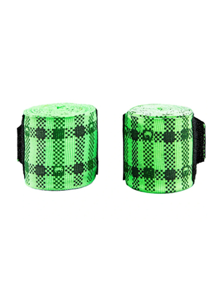Бинты боксерские Venum Tartan Neon Green 4m