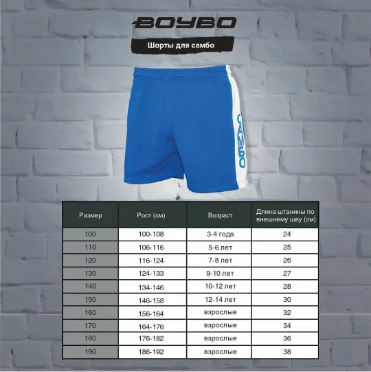 Шорты для САМБО BoyBo
