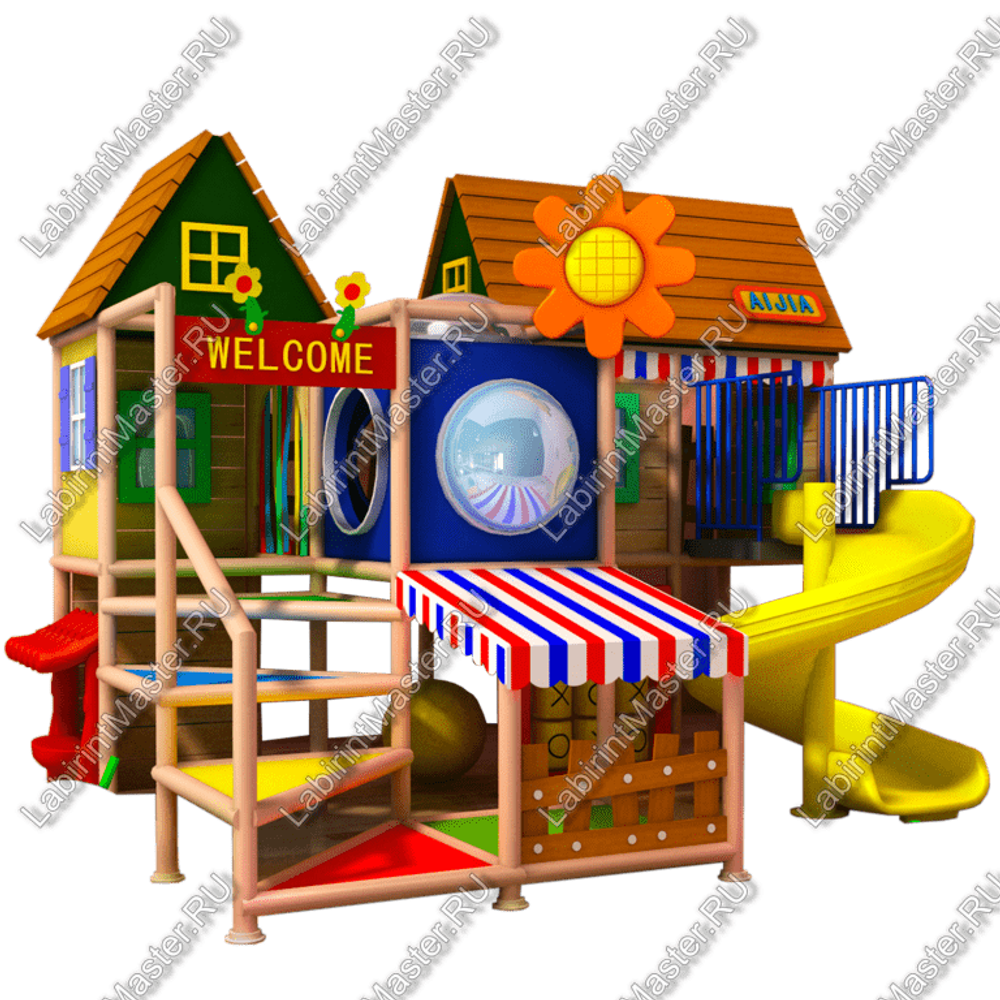 Детский игровой лабиринт «Деревня Ромашково»