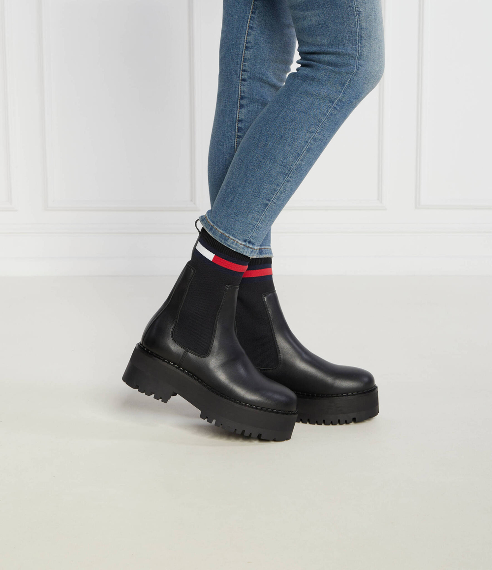 Челси Tommy Jeans - черный(EN0EN02301)