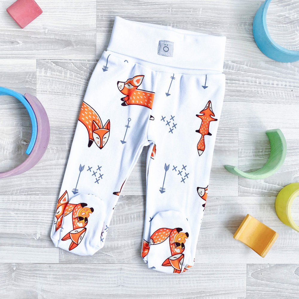 Ползунки Mjölk Лисички на широком поясе, уценка