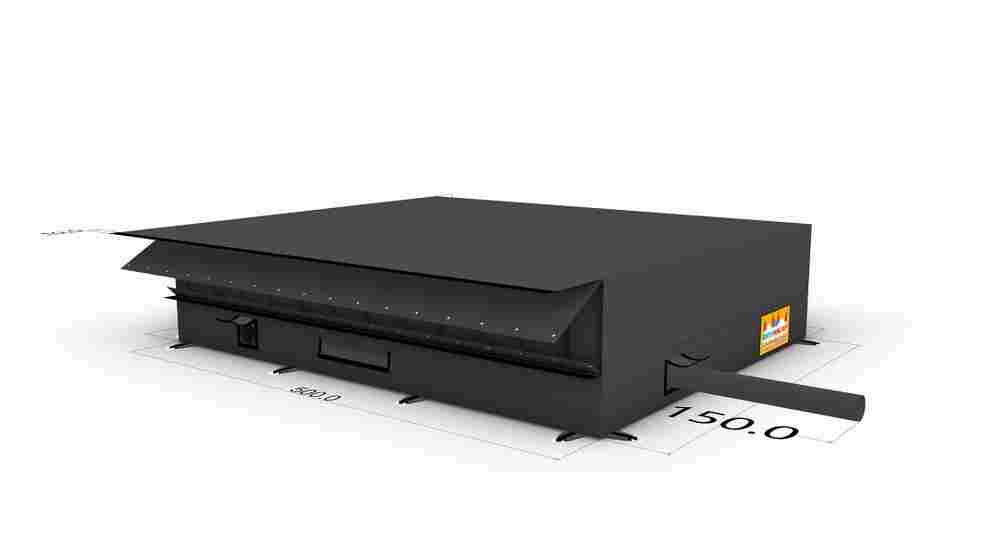 Надувная подушка «Экстрим-Прыжок» для приземлений и отработки трюков, 5×4×1,2 м