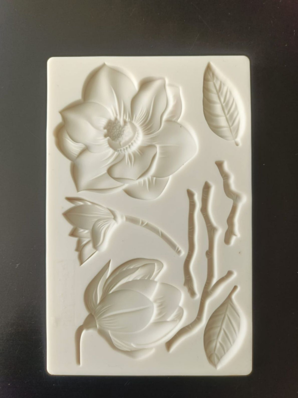 Прямоугольный молд "Магнолия раскрытая"