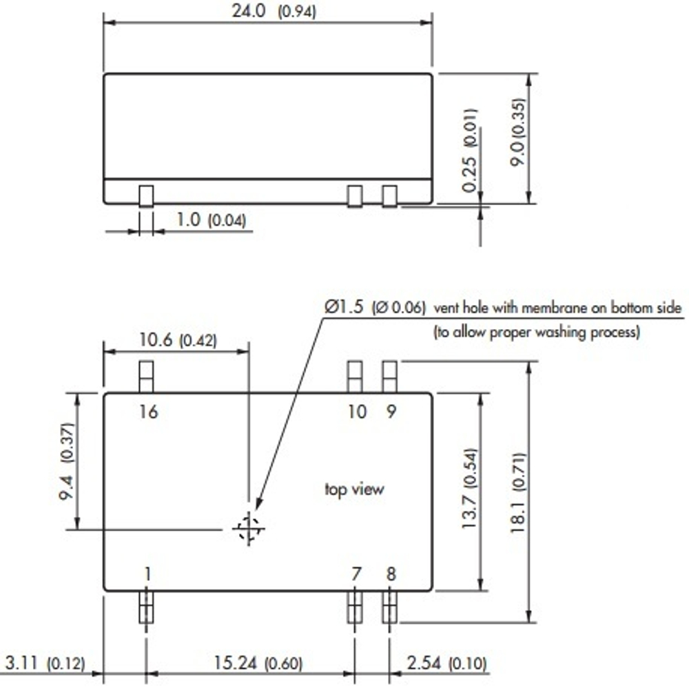 Преобразователь DC-DC модульный TRACO POWER TES 2N-0510
