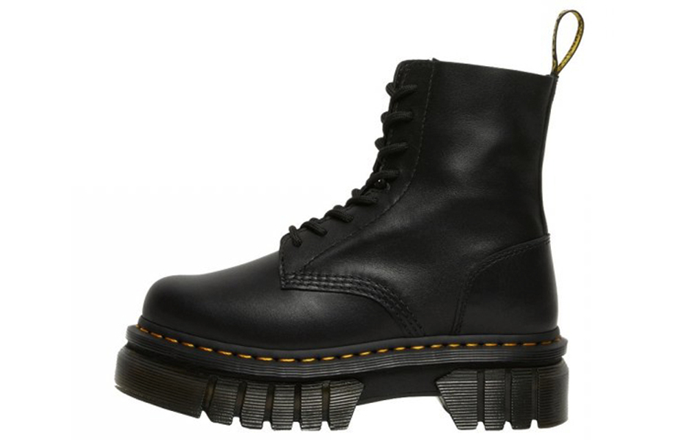 Audrick Wmns Dr.Martens Leather Platform Ankle Boot "Black"
