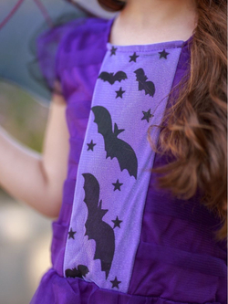 Костюм летучей мыши на Хэллоуин с крыльями и ободком