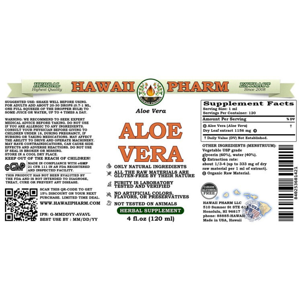 Hawaii Pharm - Aloe Vera 120 ml