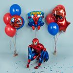 Шар (18''/46 см) Круг, Человек Паук, Дизайн №3, 1 шт. в уп.