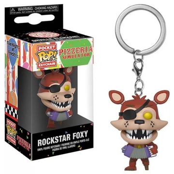 Брелок Funko Pocket POP! Keychain: FNAF:Pizza Sim: Rockstar Foxy 32154-PDQ