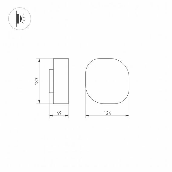 Уличный настенный светодиодный светильник Arlight LGD-Swamp-Wall-7W Warm3000 030001
