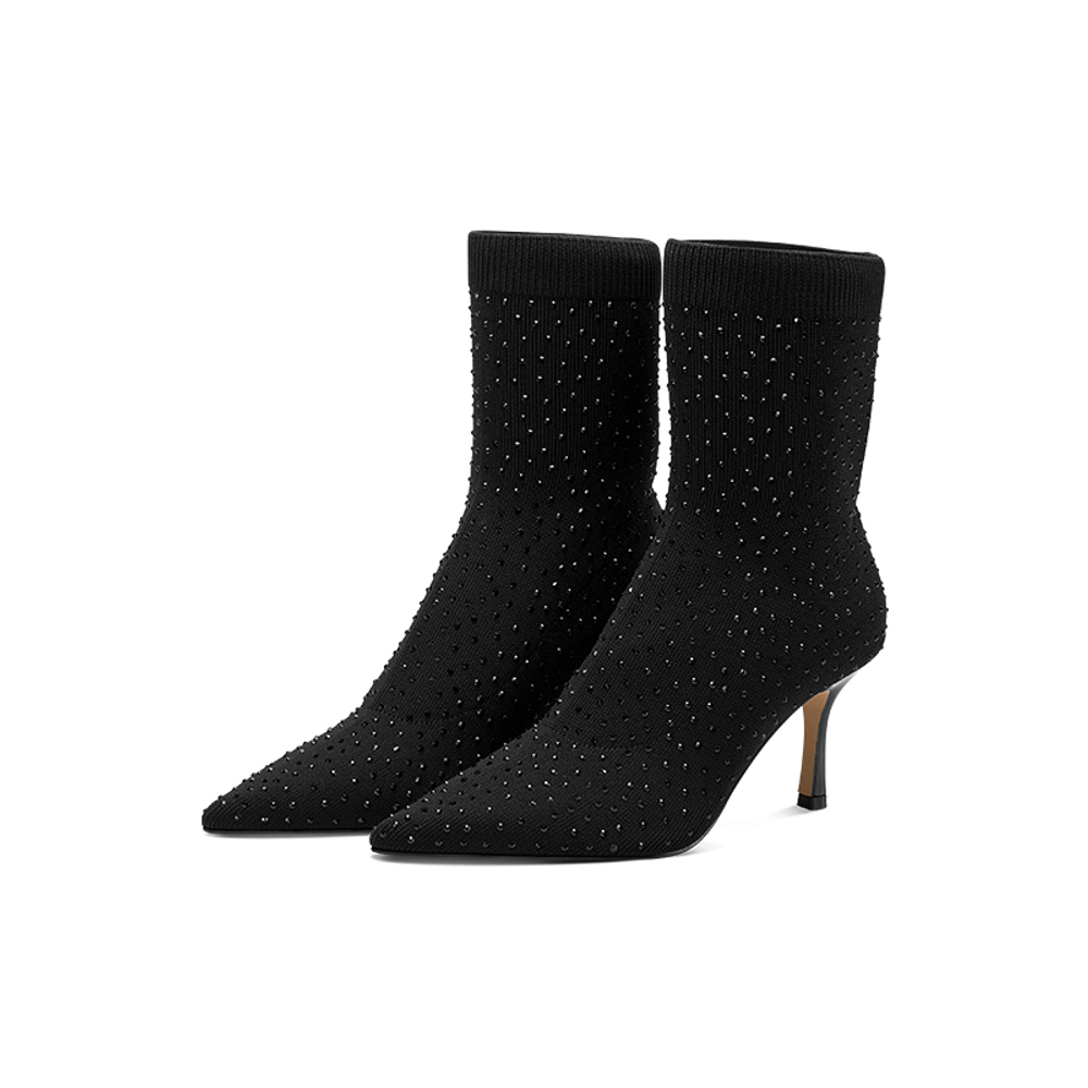 JC DAMO Fabric Ankle Boots Women"s