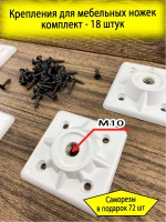 Крепления для круглых ножек стола и табурета