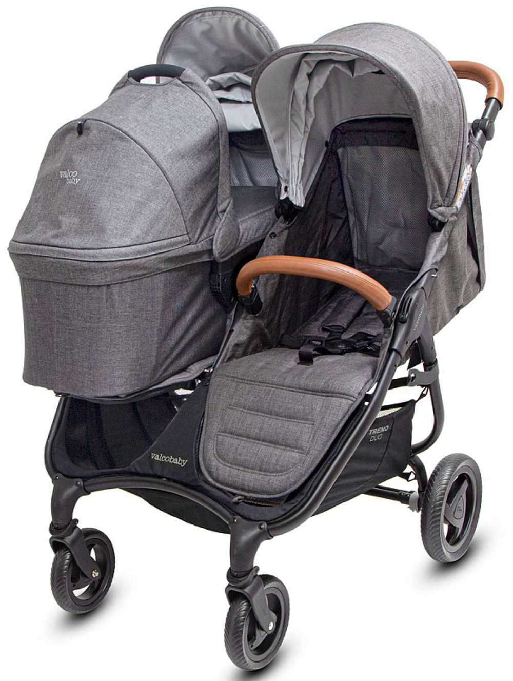 Детская коляска для двойни Valco baby Snap Duo Trend 2 в 1 Графитовый (Charcoal)