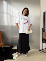 Футболка оверсайз с принтом длинная14