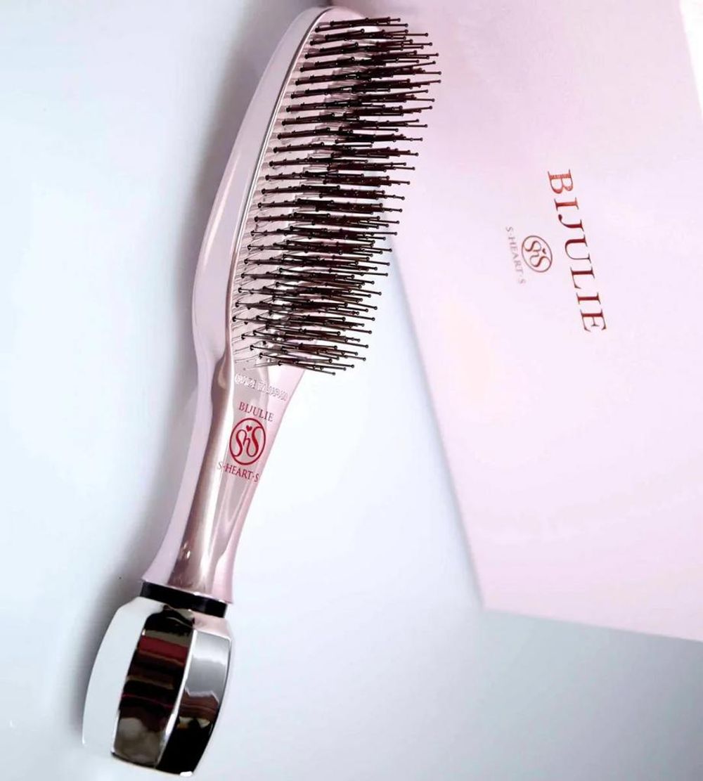 S-HEART-S Расческа с массажным роллером для кожи головы и волос Scalp Brush Bijulie