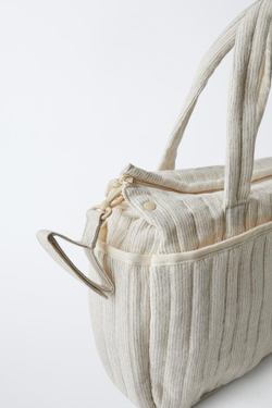 ZARA СУМКА ДЛЯ МАМ «ВИШИ», ЭКРЮ