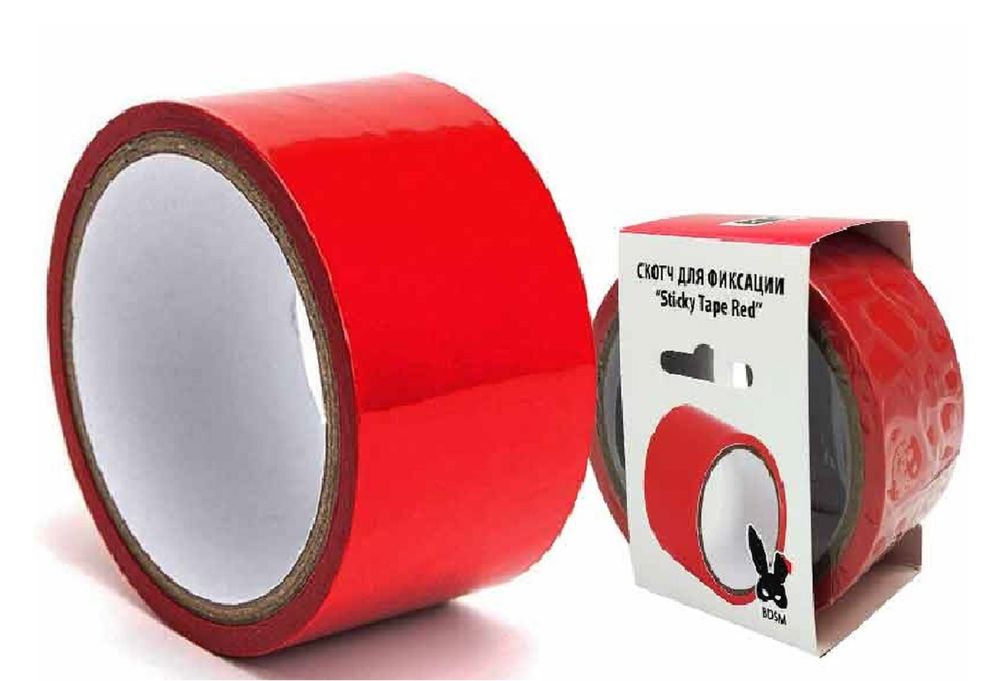 Скотч для фиксации sticky tape red красный