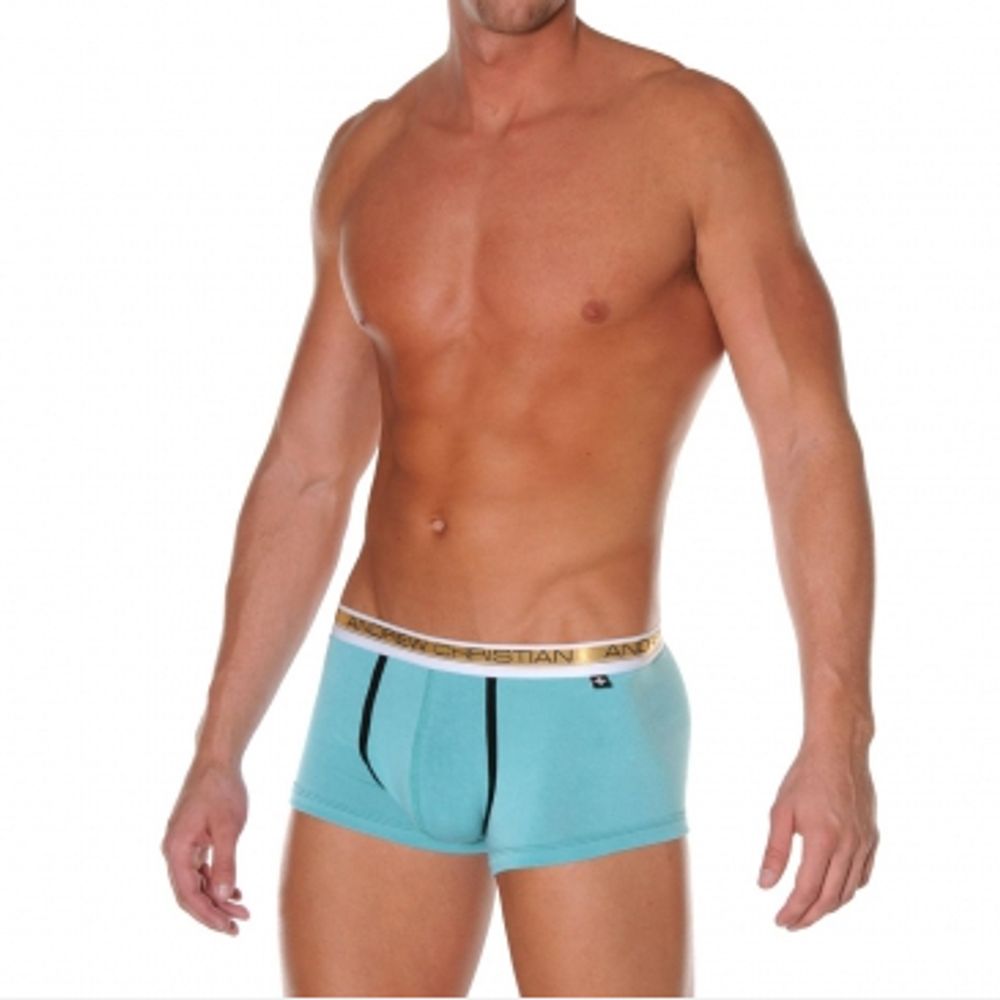 Мужские трусы боксеры ИЗУМРУДНЫЕ Andrew Christian Slim Focus Boxer Seafoam 5070