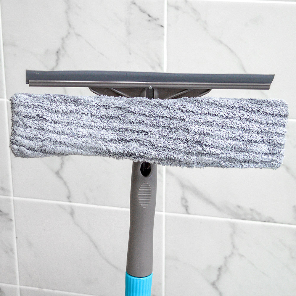 Окномойка микрофибра 28*4,7см с телескопической ручкой 100-142см, "Всегазин"