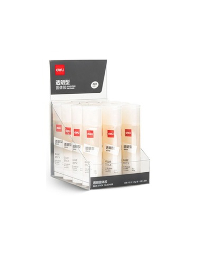 Клей-карандаш 21гр. ПВП Deli корп. прозрачный, полимерная смесь 53409