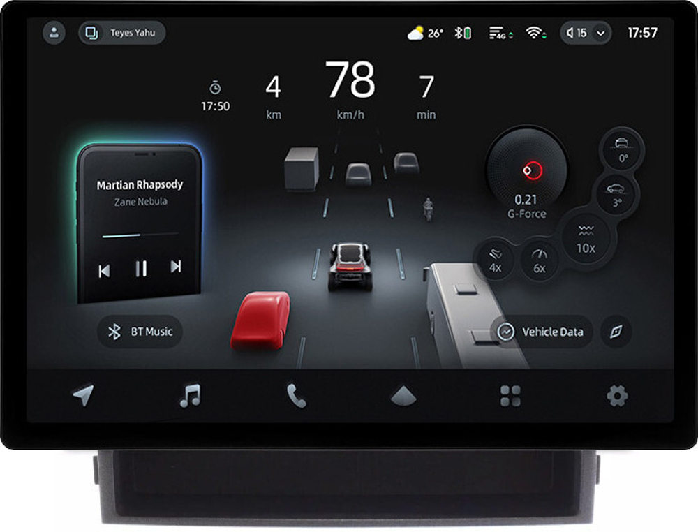 Магнитола для Toyota Alphard 2 H20, Vellfire 1 H20 2008-2015 (полочка под экраном, рамка-накладка 10) - Teyes CC4-PRO монитор 13" 2K QLED на Android 13, Snapdragon 778G, 8+128, AI, CarPlay, DSP, 4G SIM-слот