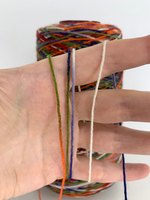 Caliza - Italy Stock- 75% шерсть, 25% п/а; 420м/100гр., мультиколор красный