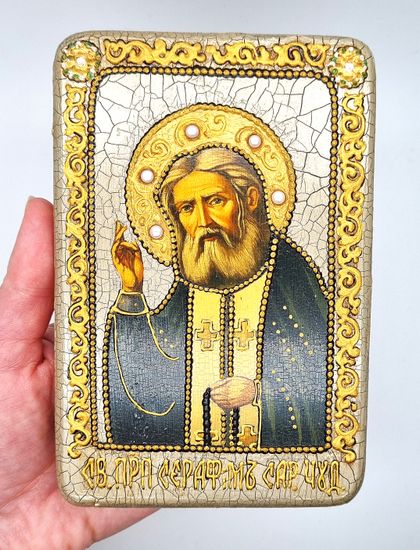 Икона. Серафим Саровский. 100 х 150 мм