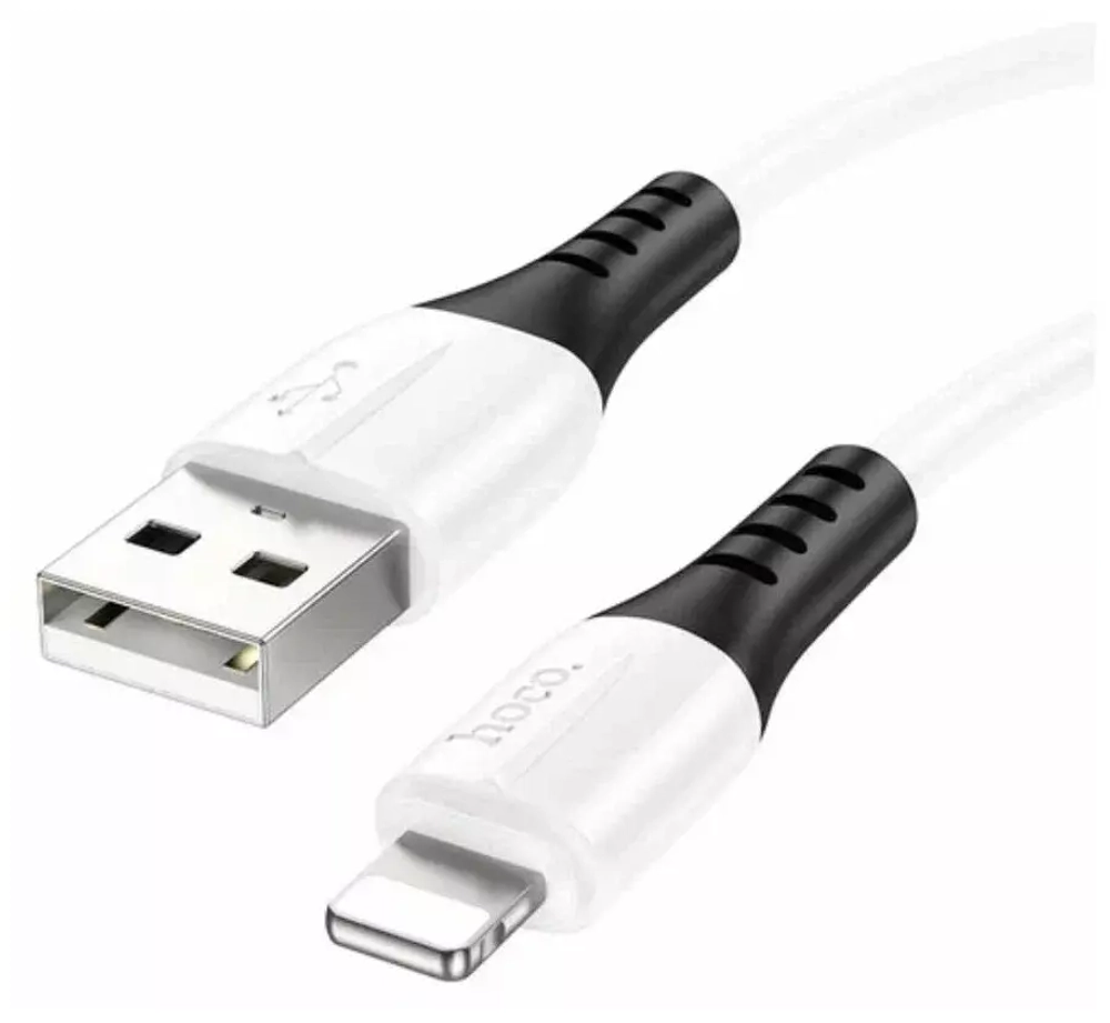 USB-кабель Hoco X82 Lightning 1м, силиконовый белый