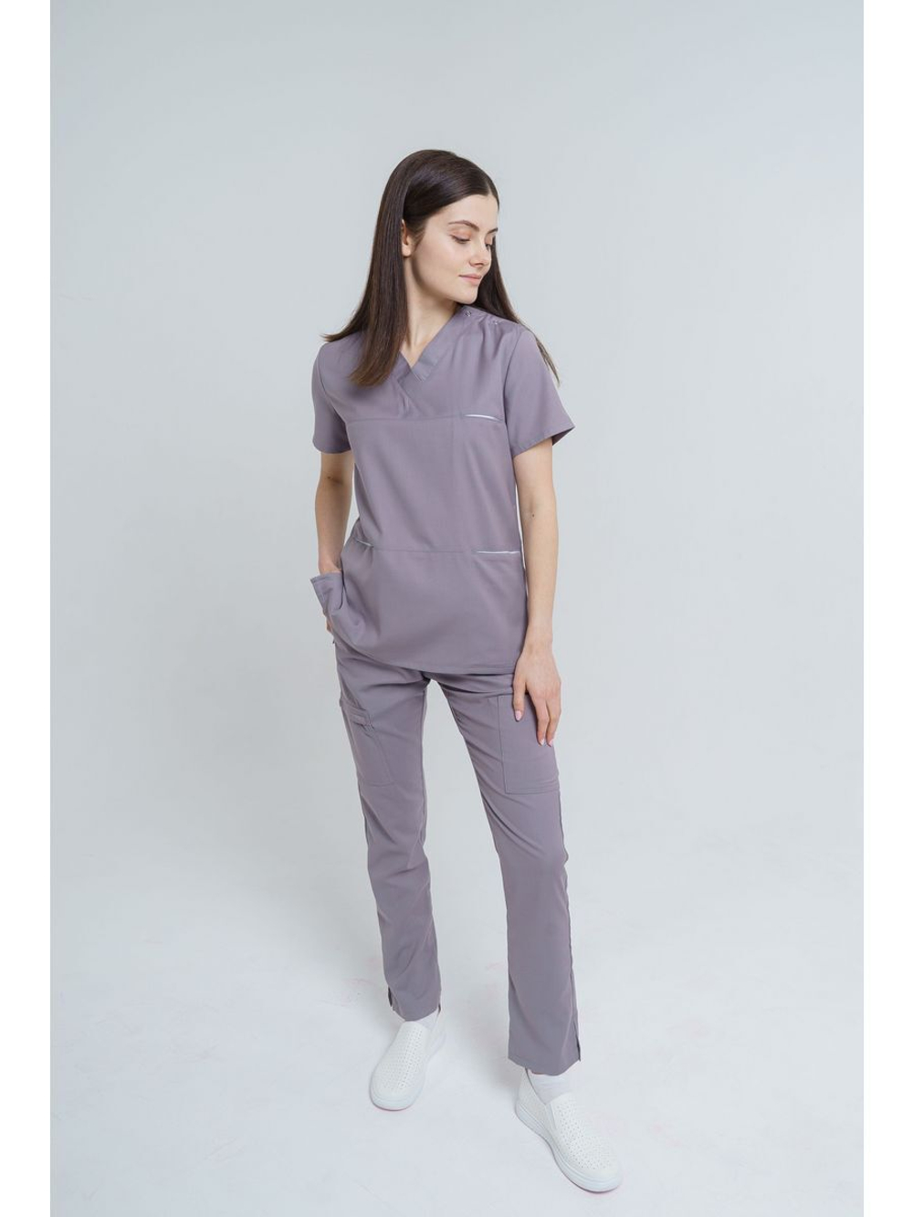 Брюки медицинские женские спецодежда TZ310-GRY