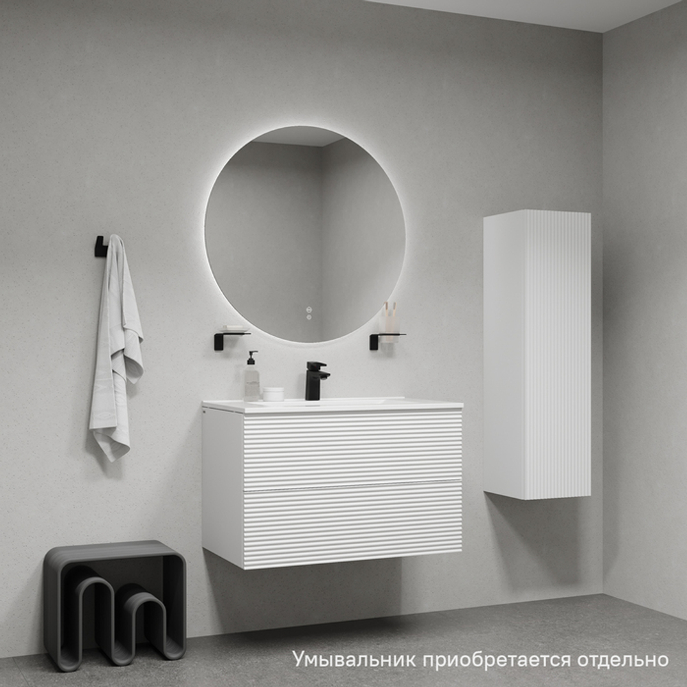 Тумба подвесная IDDIS Bild, 80 см, белый, BIL80W0i95