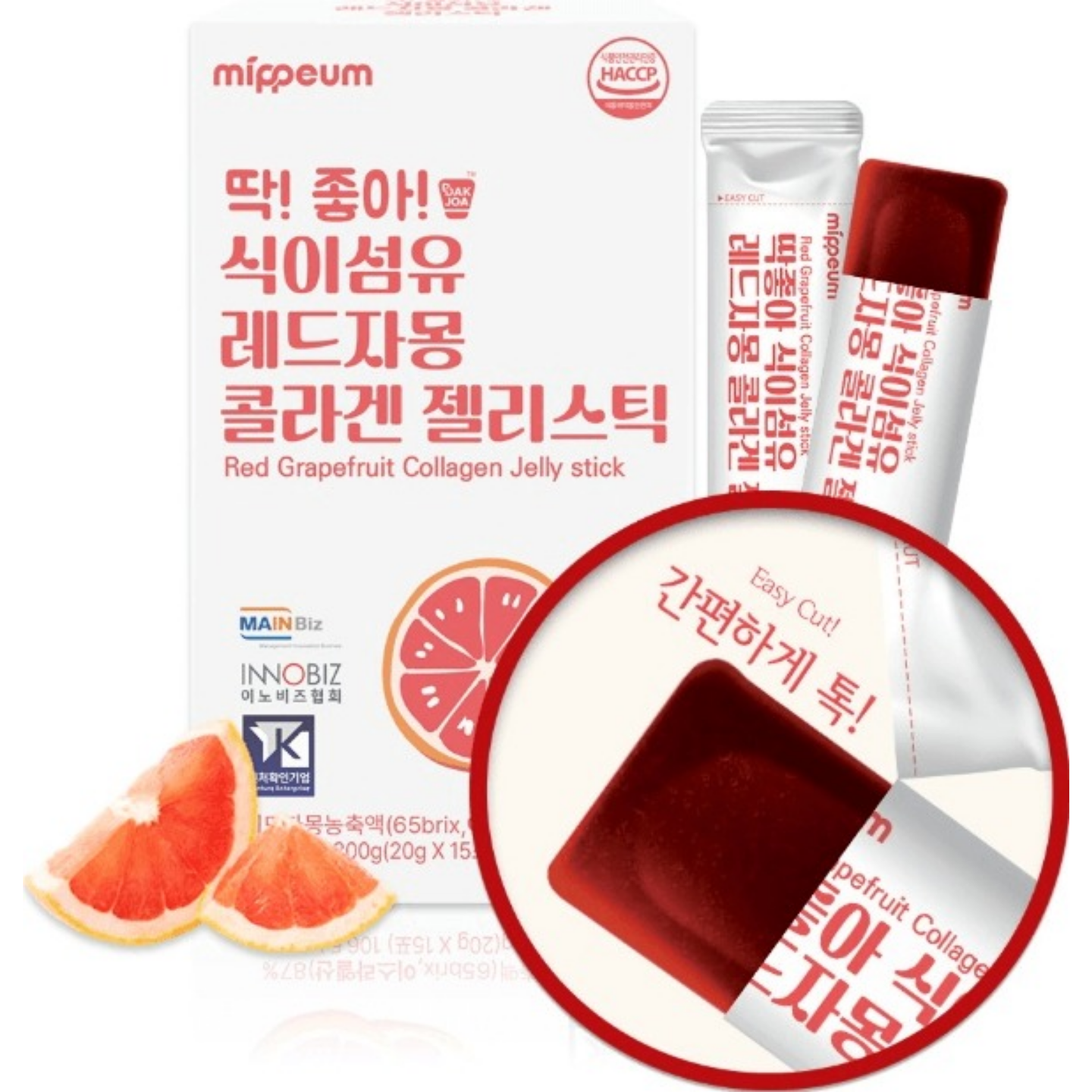 Mippeum Dak Joa Red Grapefruit Collagen Stick 15шт