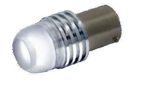 Лампа светодиодная 12V 21W металлический цоколь 1-конт. белый 1 SMD (поворот) BA15s линза виброустойчивый Диалуч