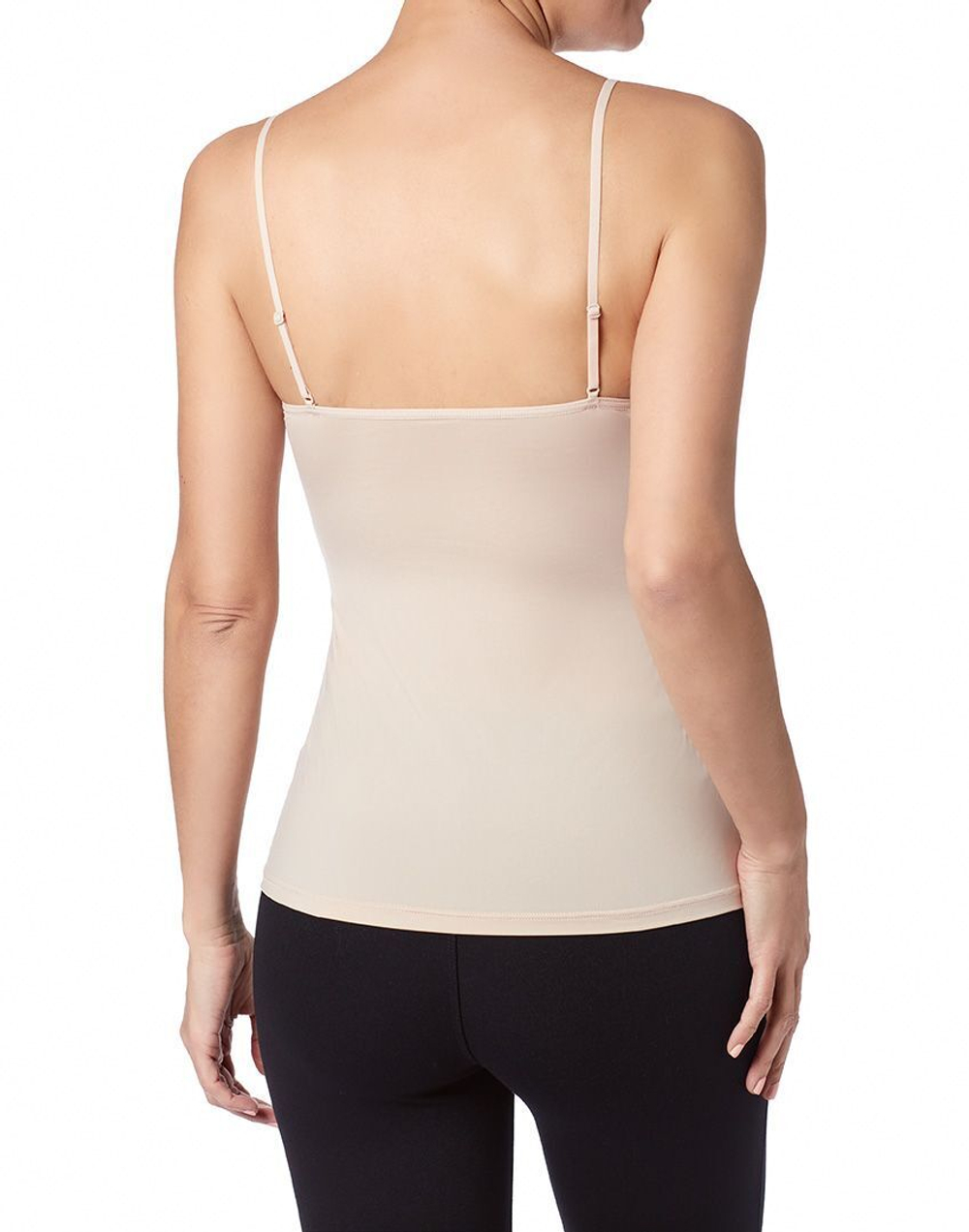 Майка на тонких бретелях из шелковистой микрофибры Silk (Размер: L) (Цвет: телесный)