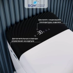 Унитаз приставной RGW SW-30 63420130-01 белый, безободковый, с крышкой микролифт, слив торнадо